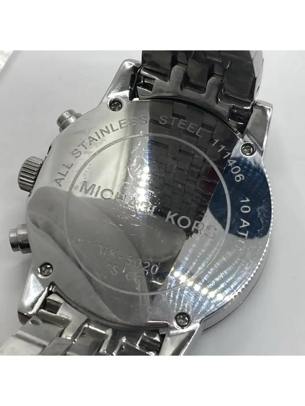 Women’s Michael Kors Ritz Mother Of Pearl Dial Chronograph Watch New Battery - Picture 6 of 9